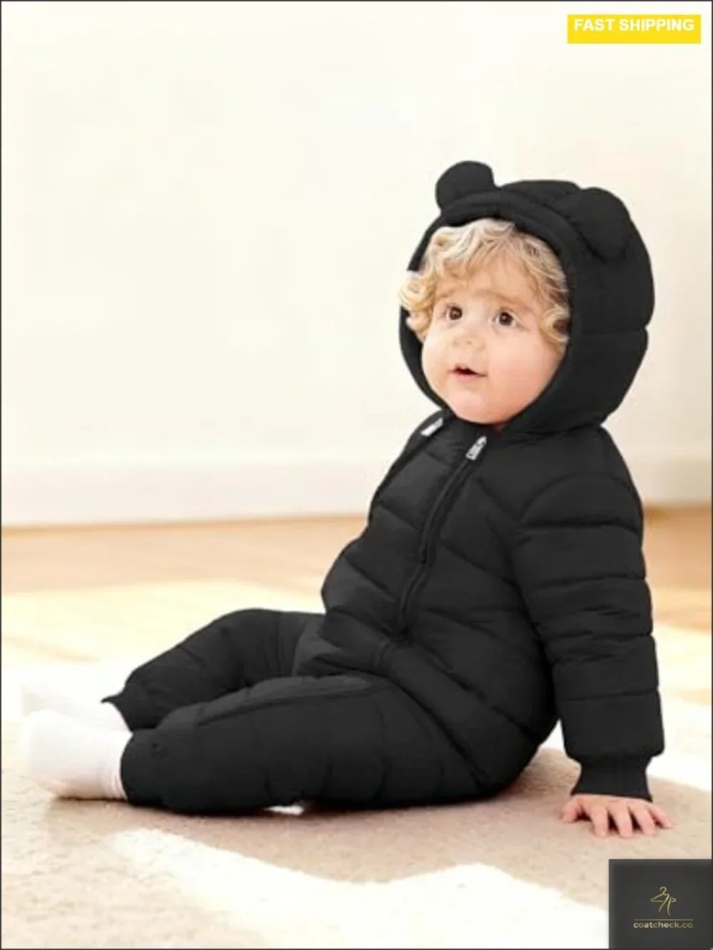 Baby Snowsuit Fleece Lined Winter Romper